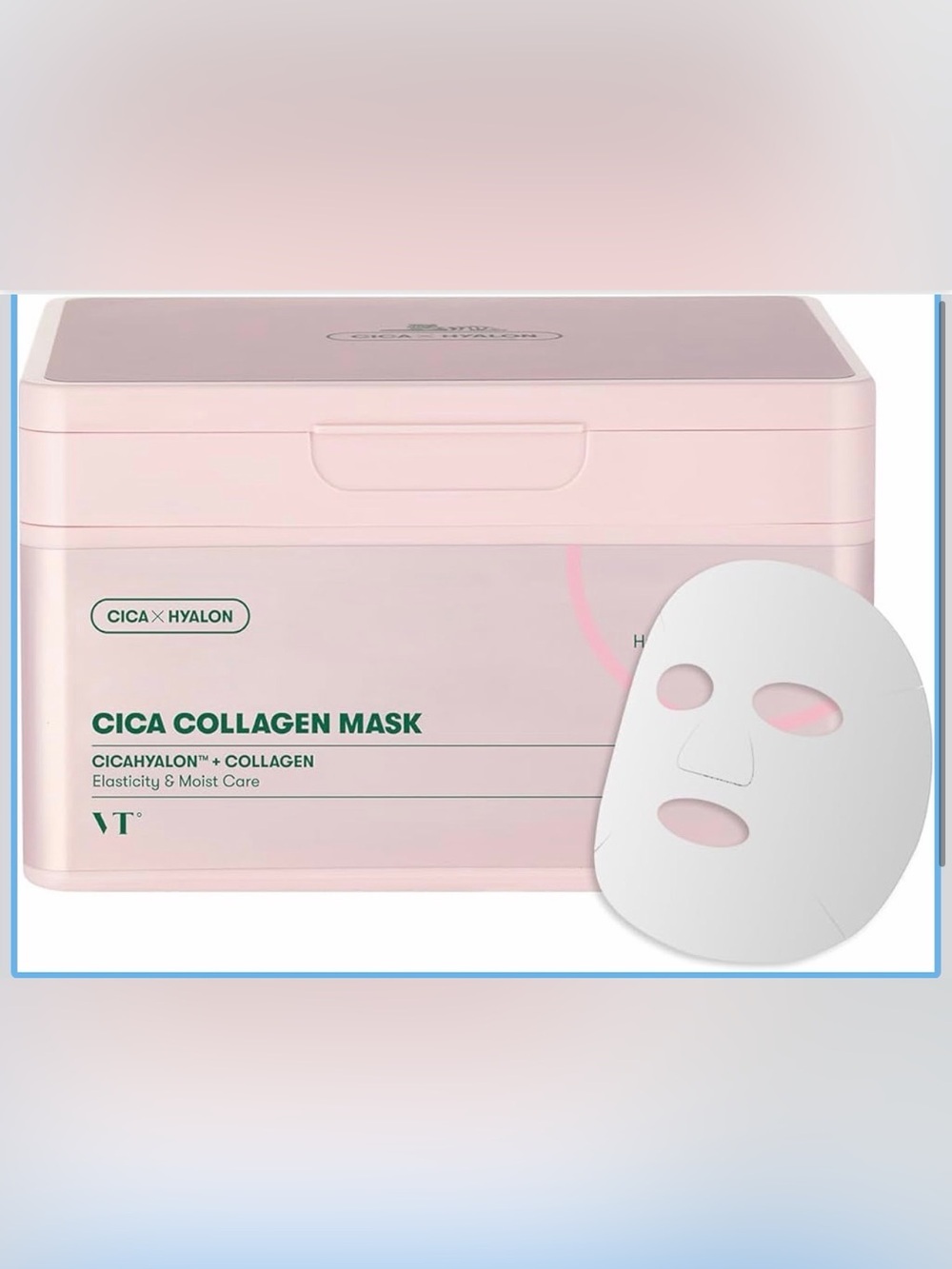 30 Collagen Face Mask Sheets Pink Hydrating and Lifting